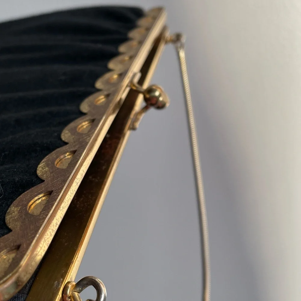 Vintage Ingber Kiss-lock Wool purse - Picture 7 of 8